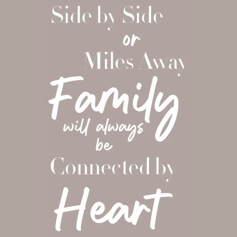 Seite an Seite oder kilometerweit entfernt, die Familie wird es immer lieben