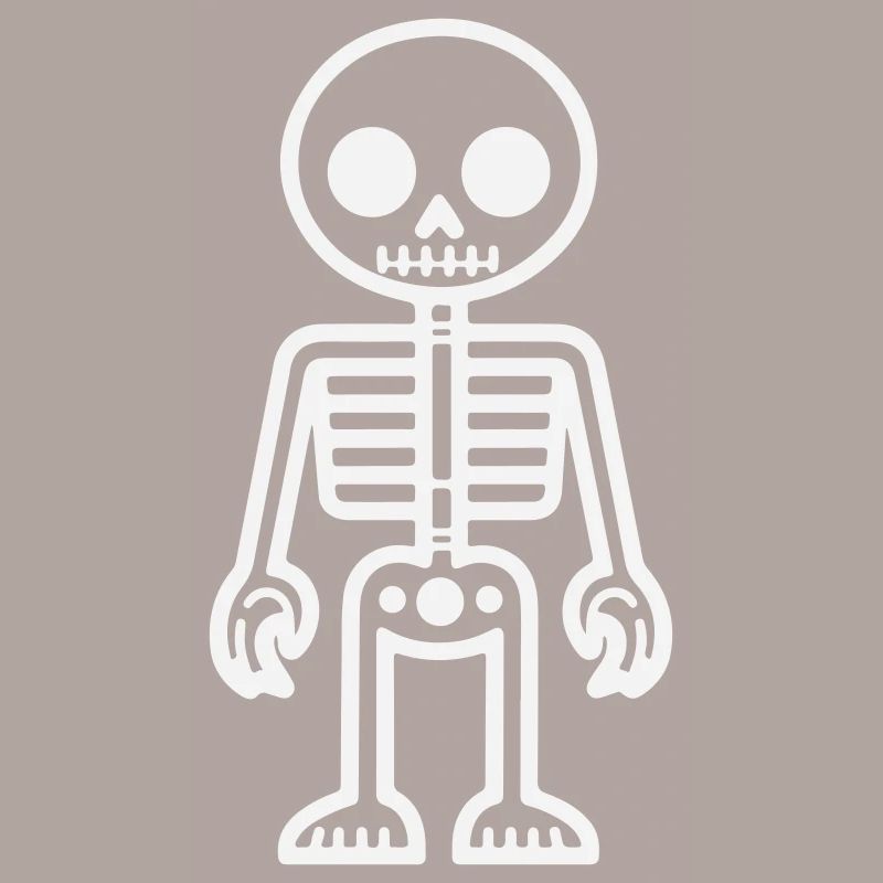 Conception squelette de style rétro