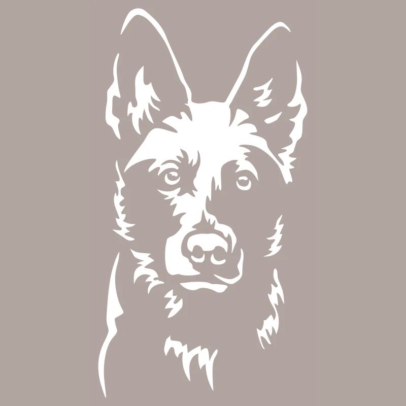 German Shepherd Head "Black Edition"