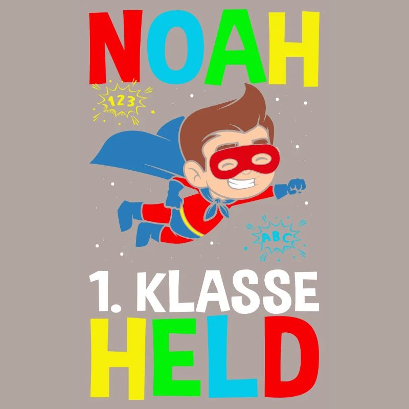 Schulkind Noah 1. Klasse Held