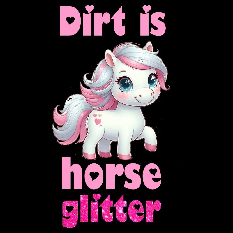 La saleté, c’est des paillettes de cheval