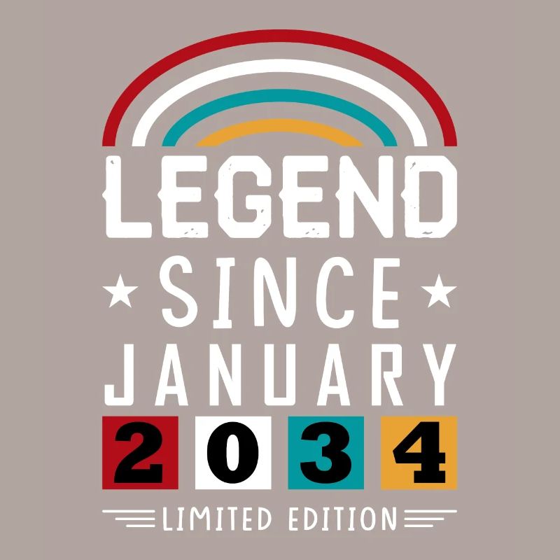 2034 Legend Since Geburtstag Geschenk Januar