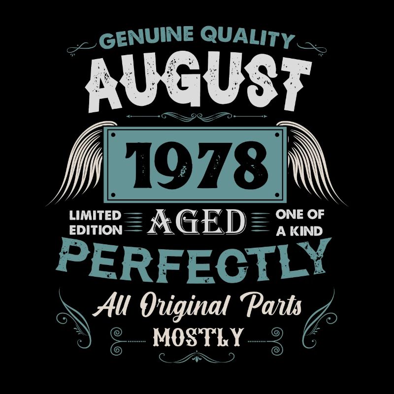 August 1978 Vintage Geburtstag Geschenk