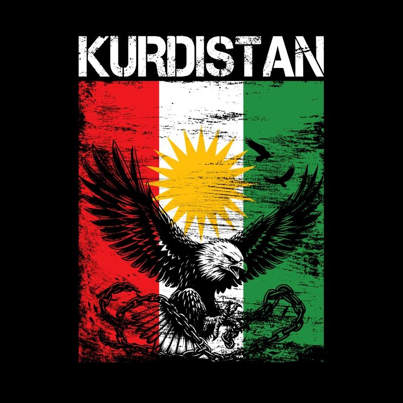 Drapeau du Kurdistan Bakur Bashur Rojava Rojhlt Newroz