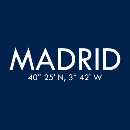 deshonesto Turbina Casi muerto Madrid - España - Coordenadas - Latitud Longitud' Sudadera premium para  mujer | Spreadshirt