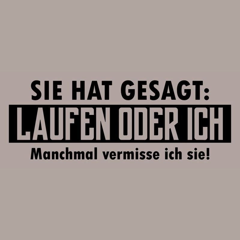 laufen oder ich