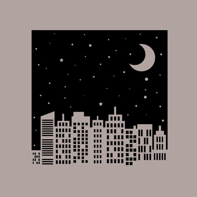 Nachthimmel Skyline