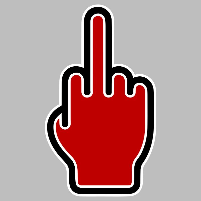 Mittelfinger Symbol