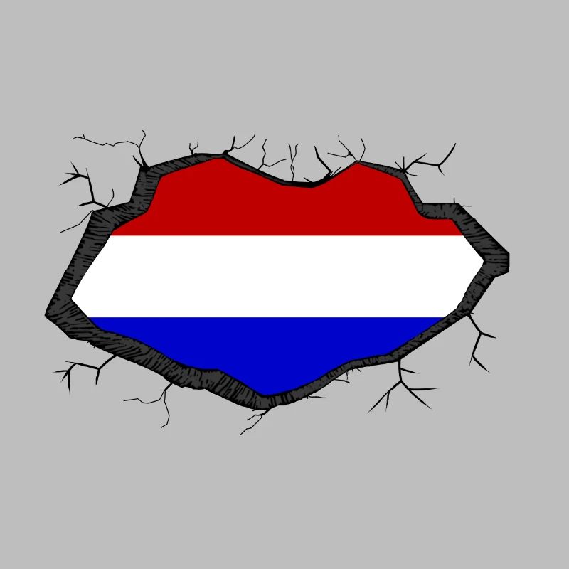 Holland Flagge Durchbruch