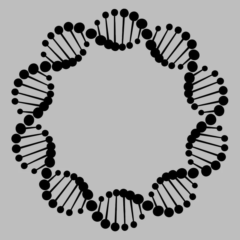 DNA-Strang im Kreis