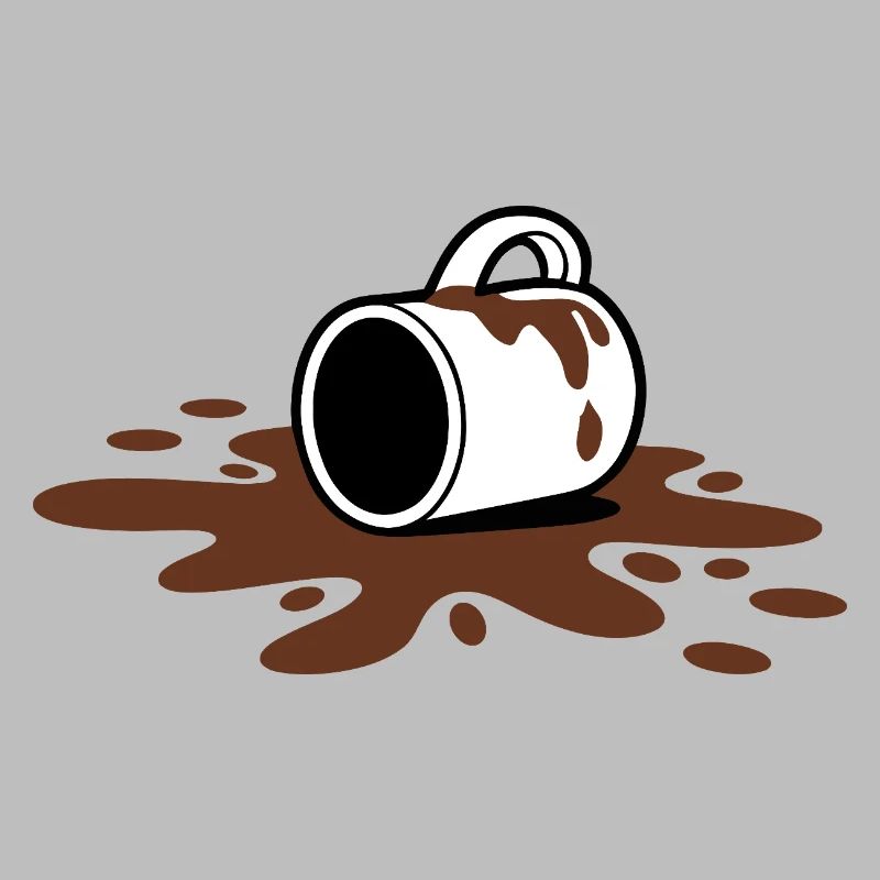 Kaffee Verschütteter