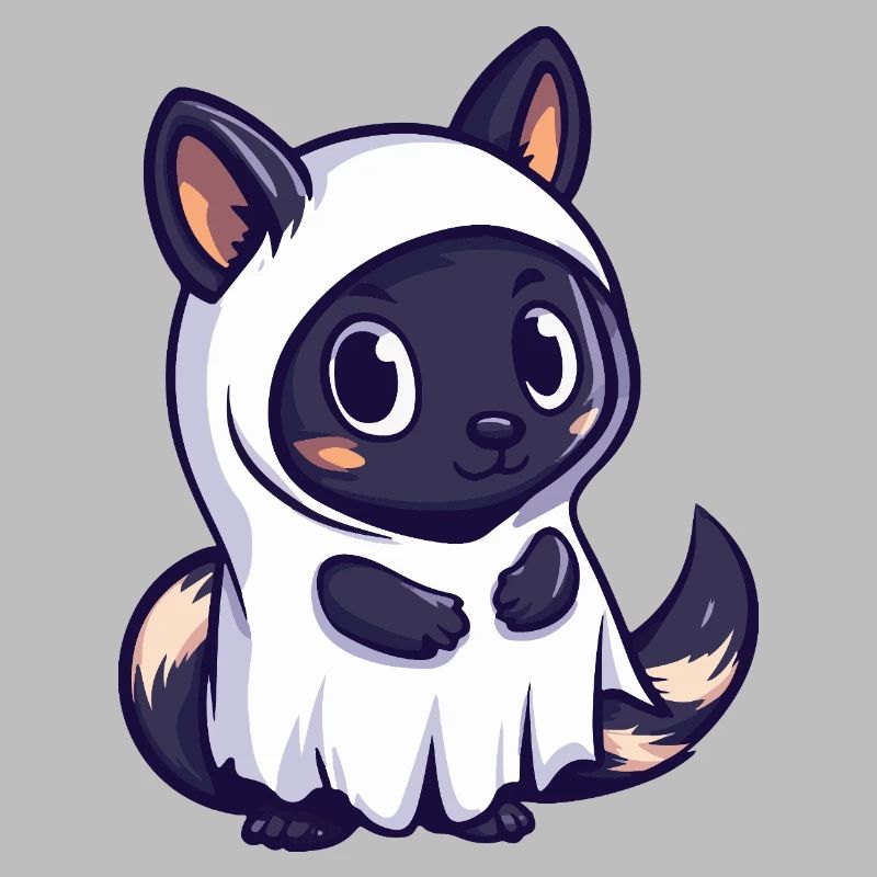 Stinktier Halloween Geist