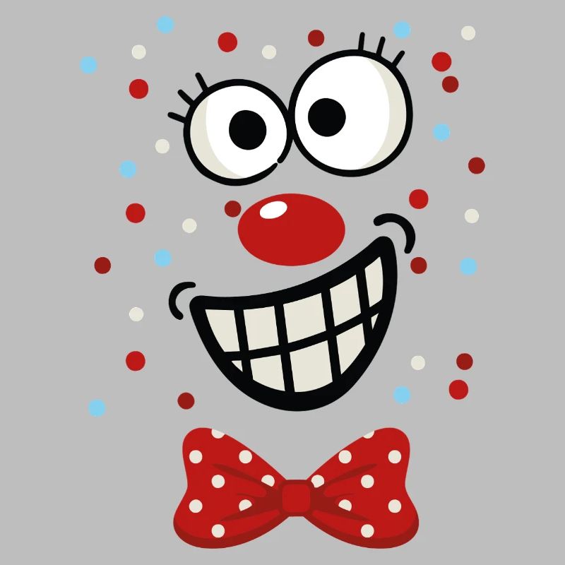 Fröhlicher Polka-Dot Clown