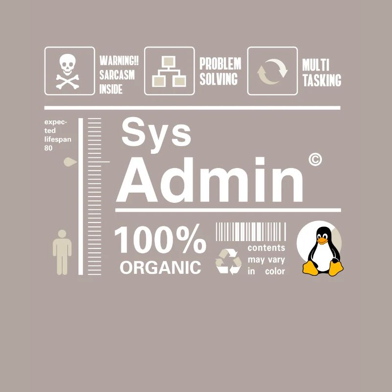 Sys Admin Pinguin Computer Nerd pc Platine cpu inh