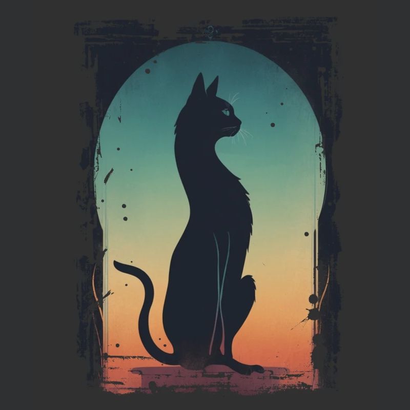 Schwarzer Kater