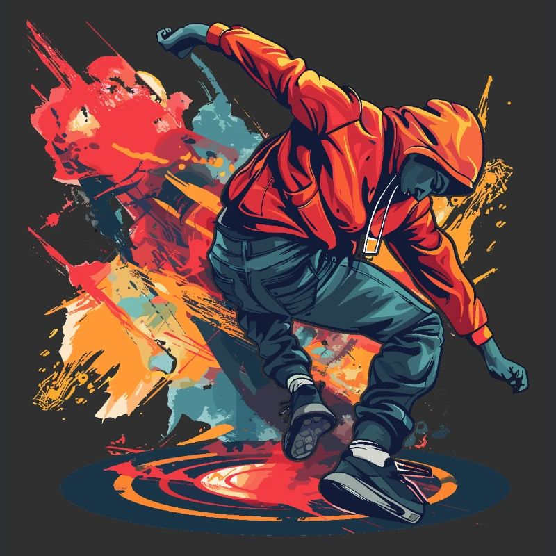Breakdancer Graffiti