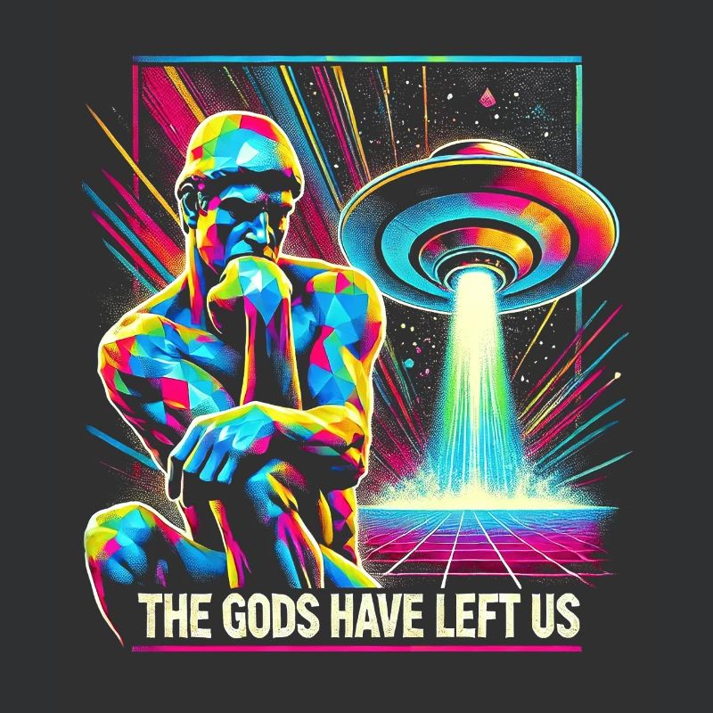 Psychedelische Alien-Invader-Kunst