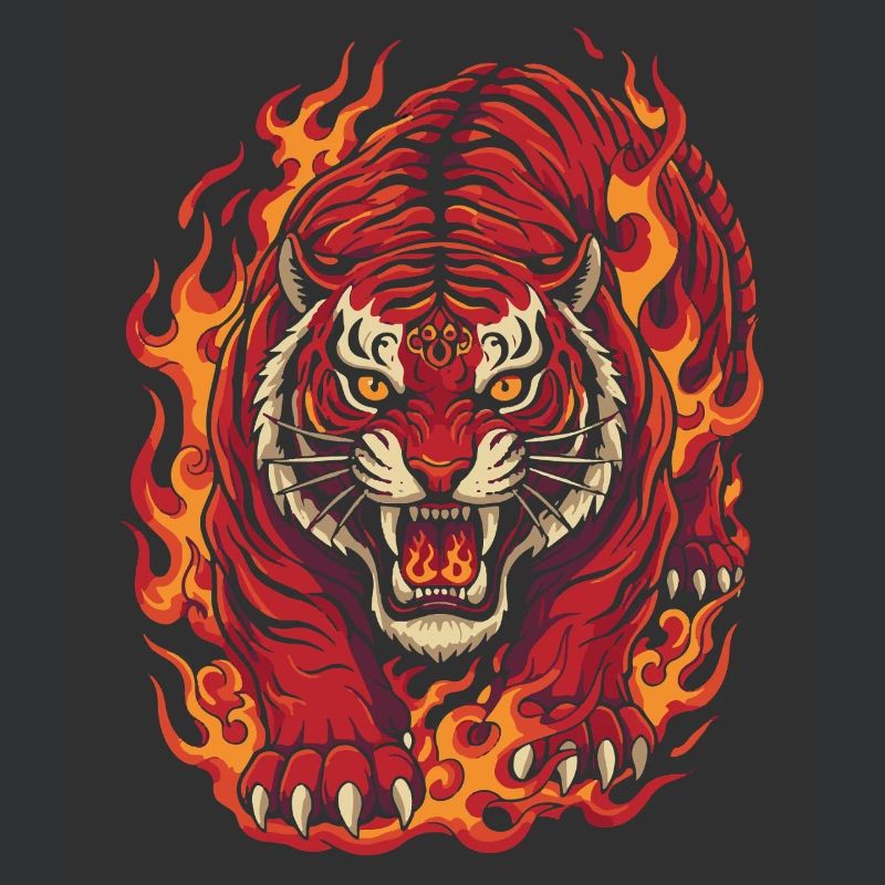 Feuertiger-Geist-Design