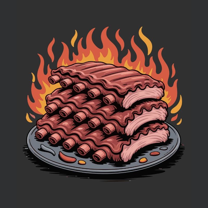Feuergegrillte Rippchen Platte