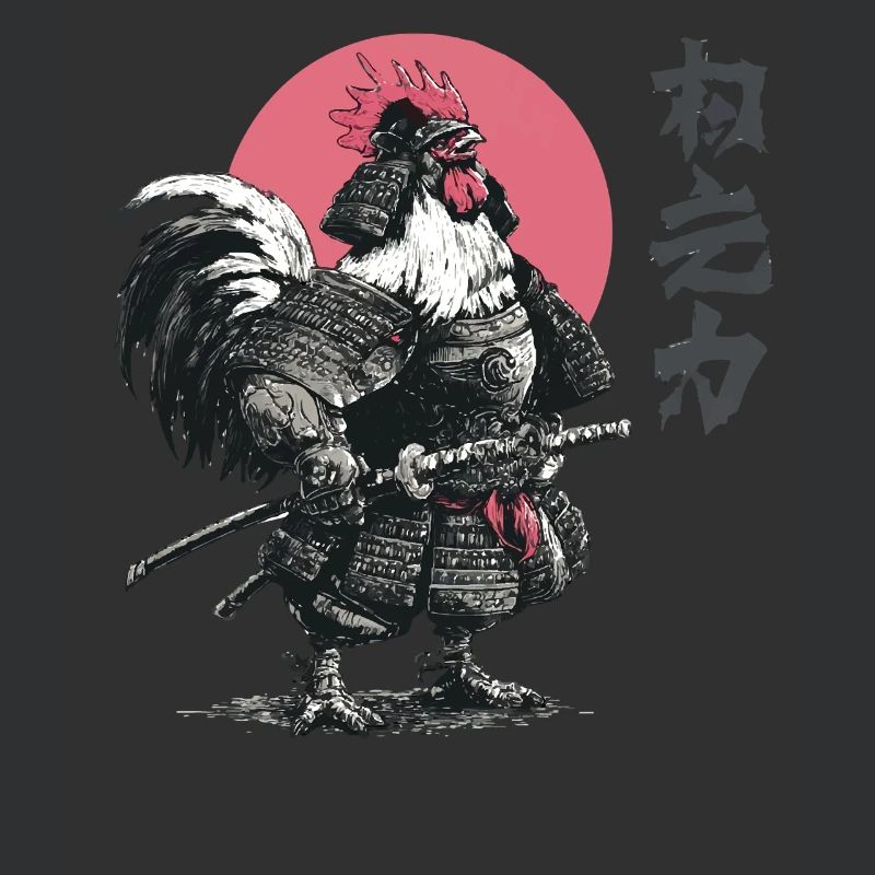 Hahn-Samurai-Rüstungsdruck