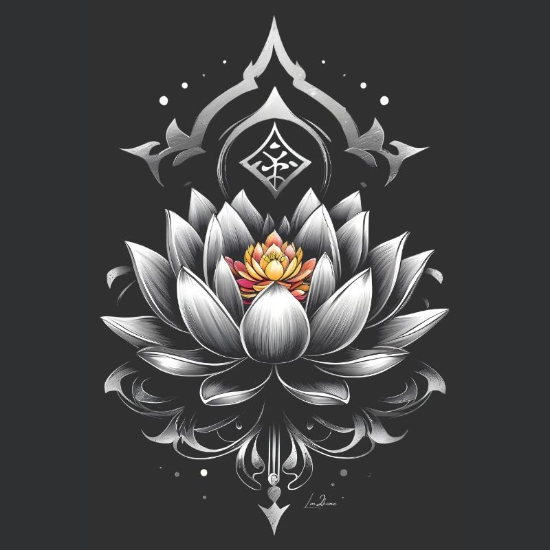 Lotus Metallic Mandala