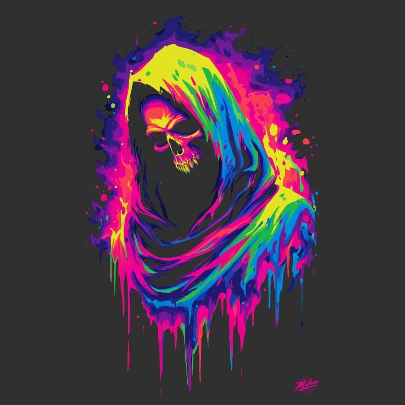 Neon Grim Reaper