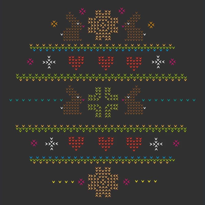 Easter motifs in knitting pattern style for Easter
