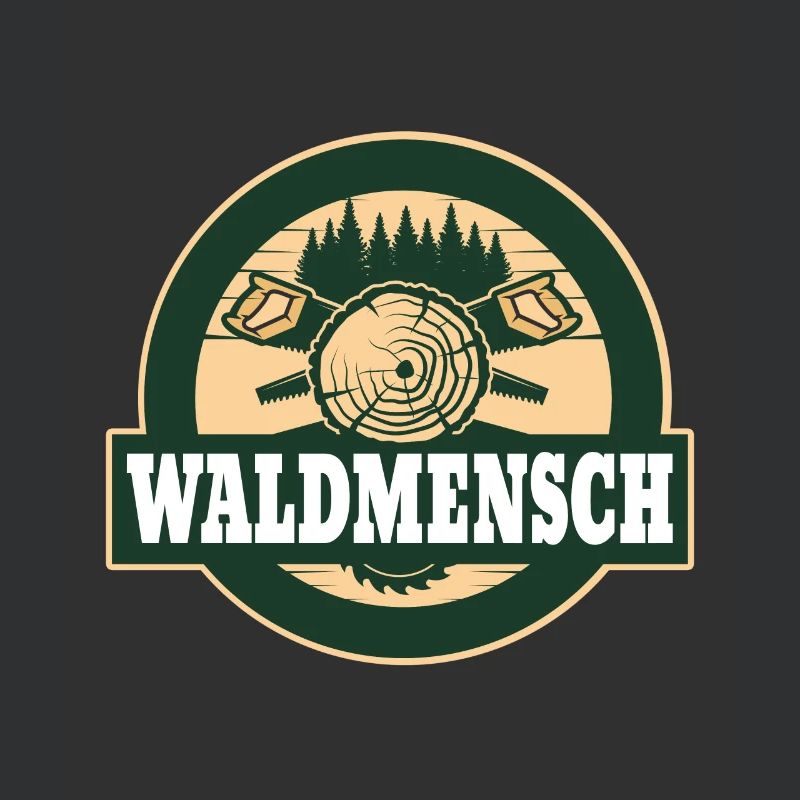 Waldmensch Holzlogo