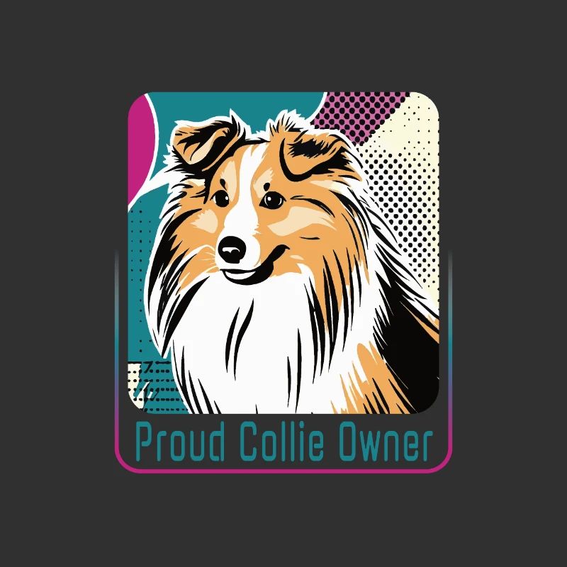 Stolzer Collie-Besitzer
