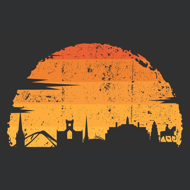 Sonnenuntergang Skyline Silhouette