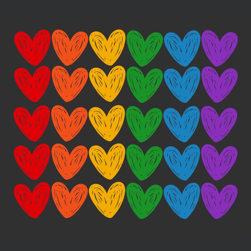 LGBTQIA-Regenbogenherzen