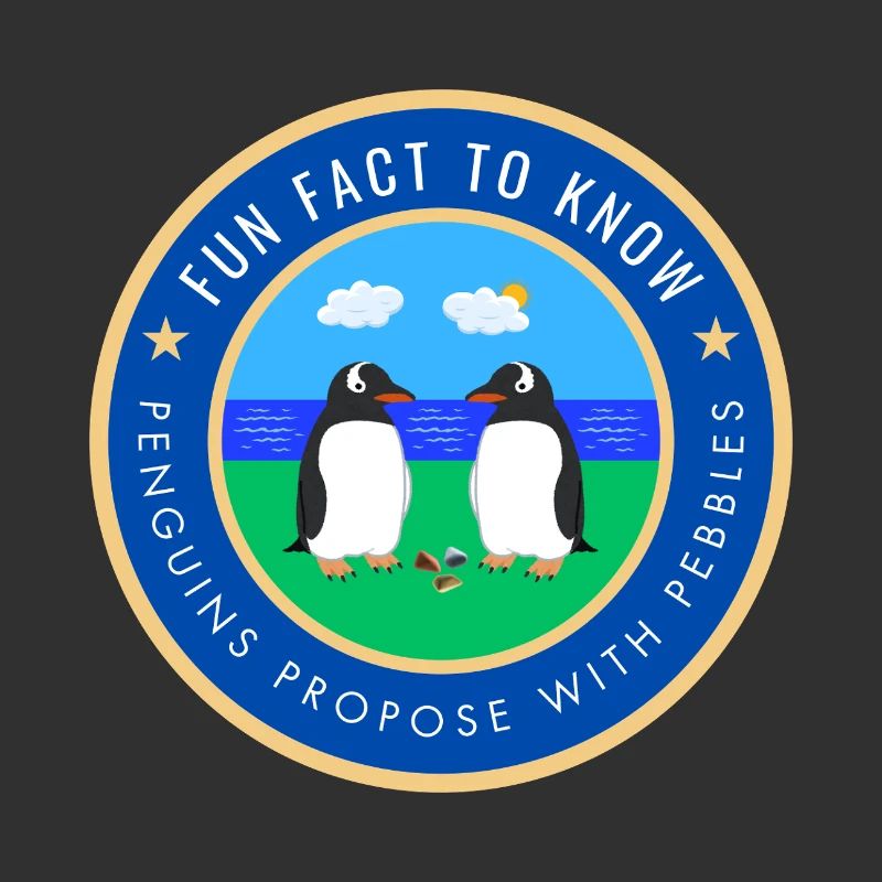 Penguins propose with pebbles