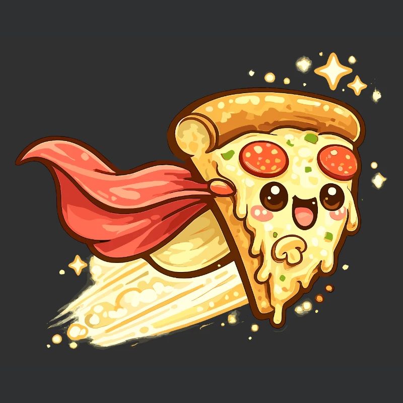 Pizzaheld mit Cape