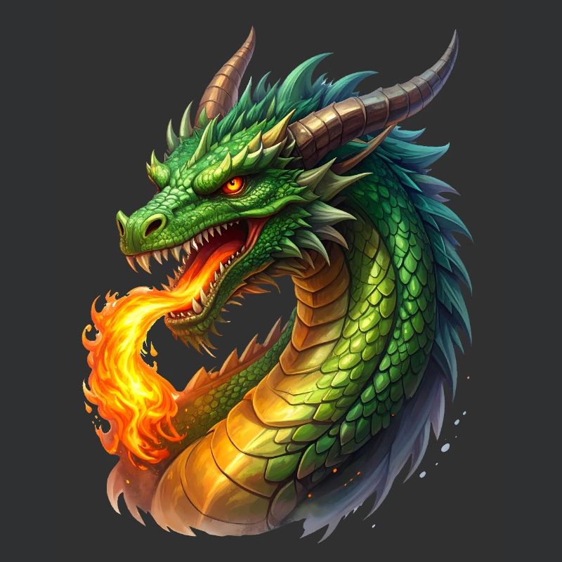 Feuer speiender Drache