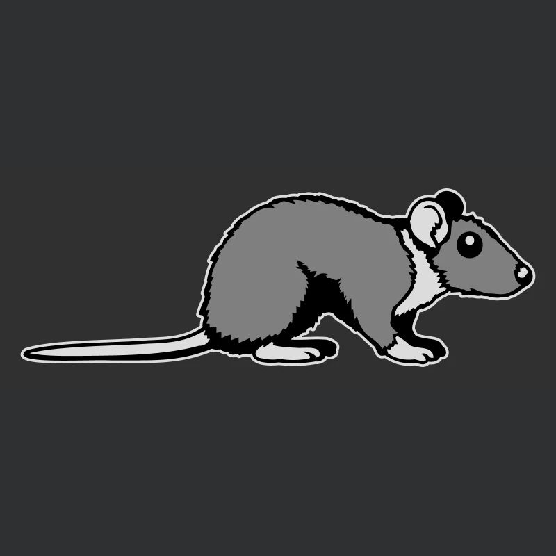 Ratte Seitenprofil Süß Lustig Nagetier Tier Comic