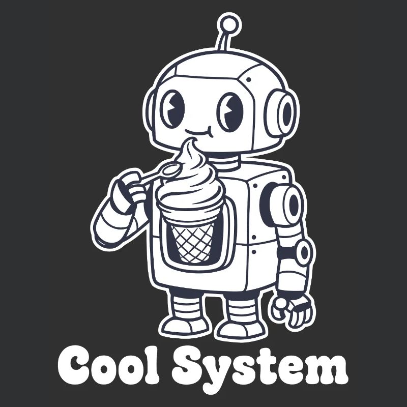 Roboter mit Eiscreme