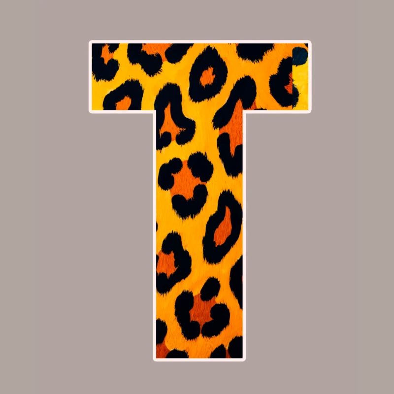 Leopard_Buchstabenmuster_-_T