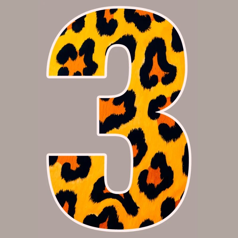 Leopard 3 Number Pattern
