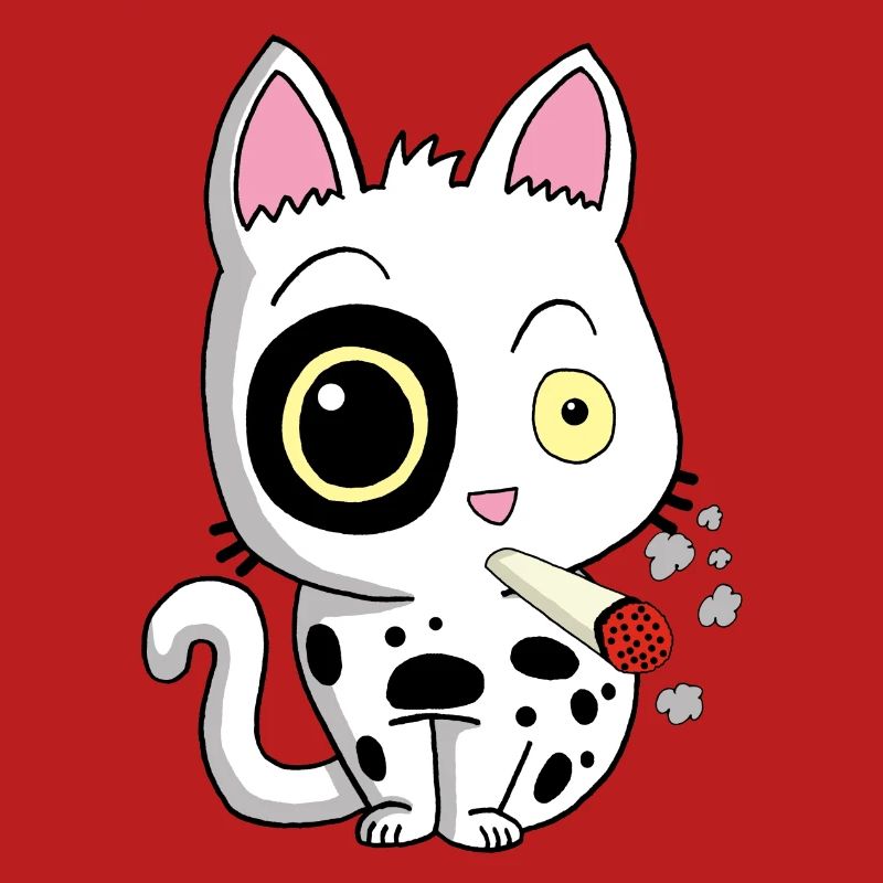 Rauchende Katze