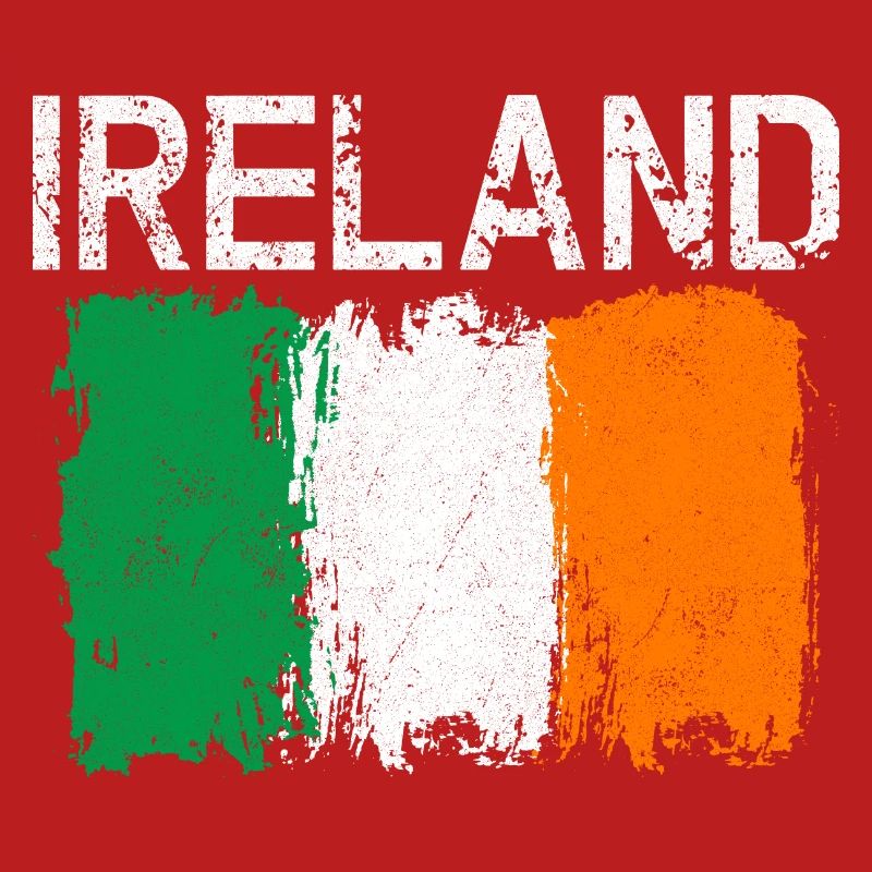 Grunge-Irland-Flaggendesign