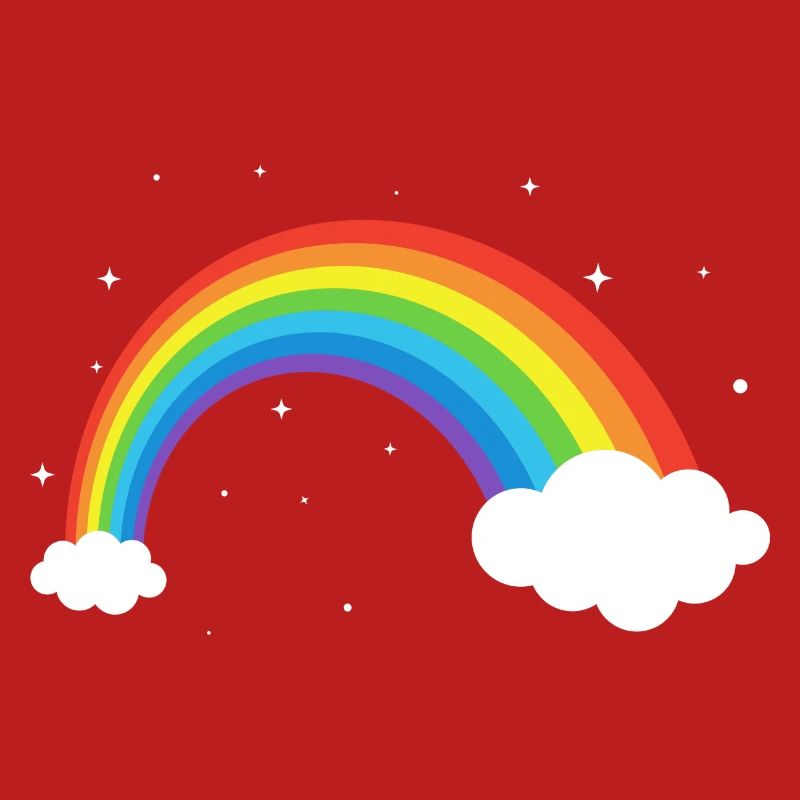 Kosmischer Regenbogenbogen