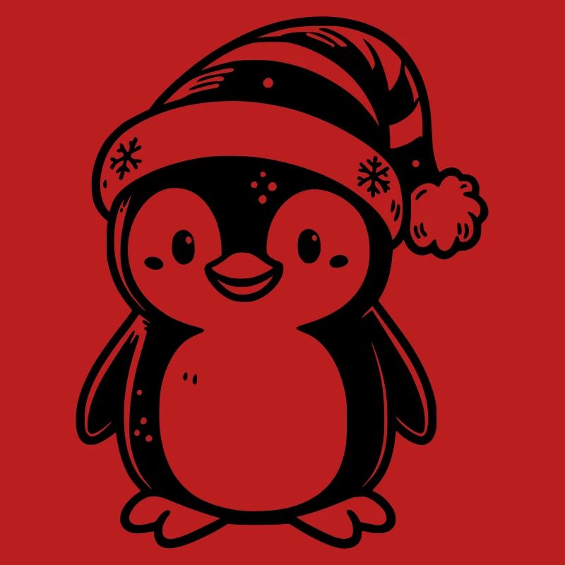Fröhlicher Weihnachtspinguin