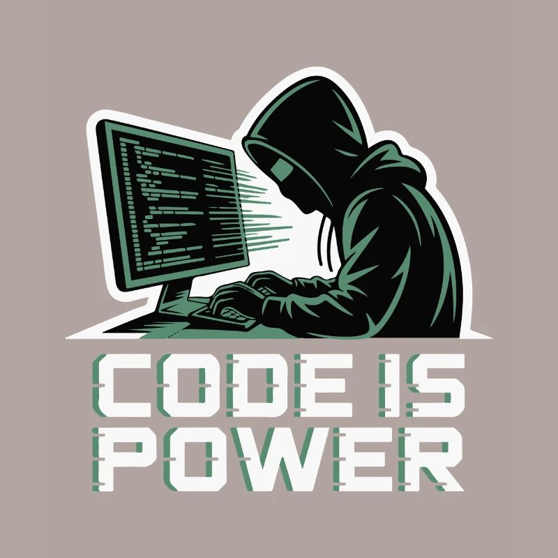 Cyber Hacker Code Infinity Design