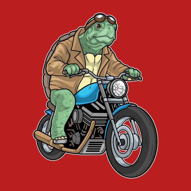 Schildkröte Motorrad