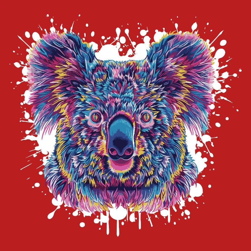 Koala Farbklecks