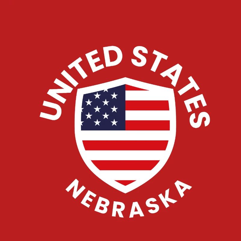 Nebraska Flag Shield Patch