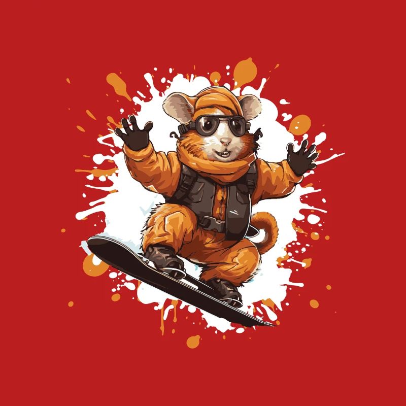 Hamster Snowboard