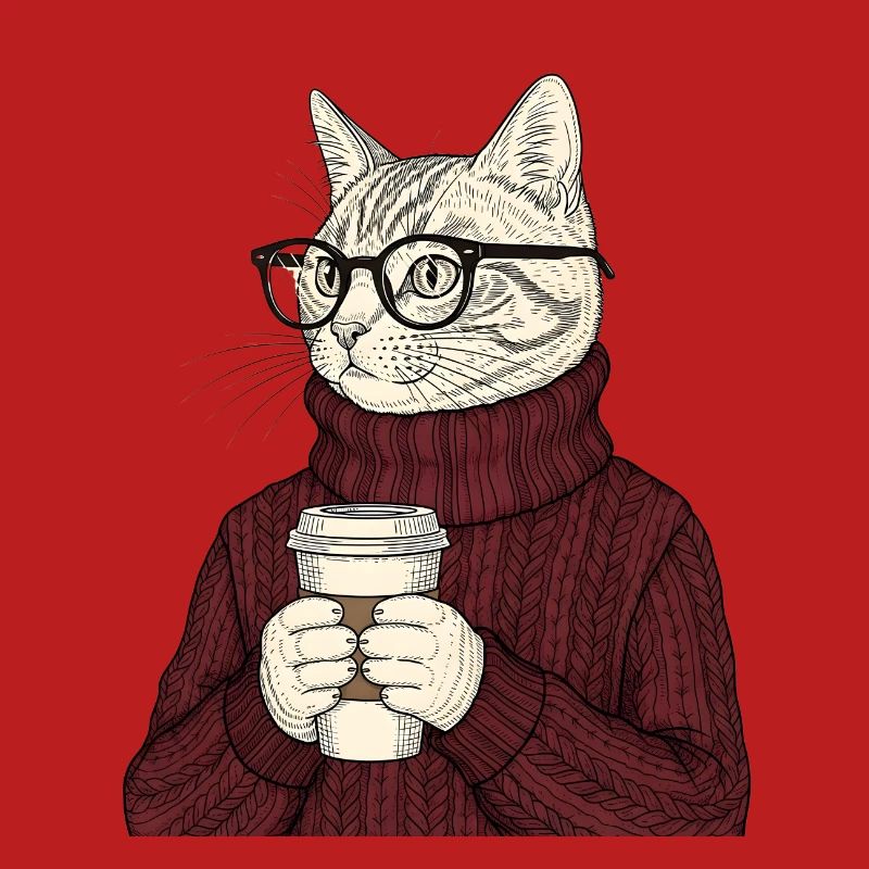 Sophisticated Coffee Cat 