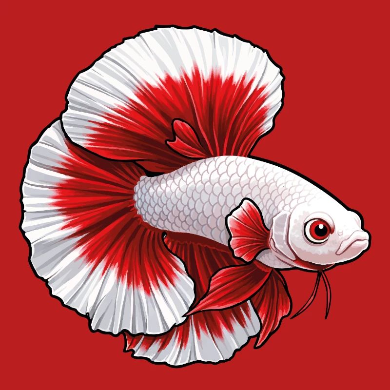 Red White Kampffisch