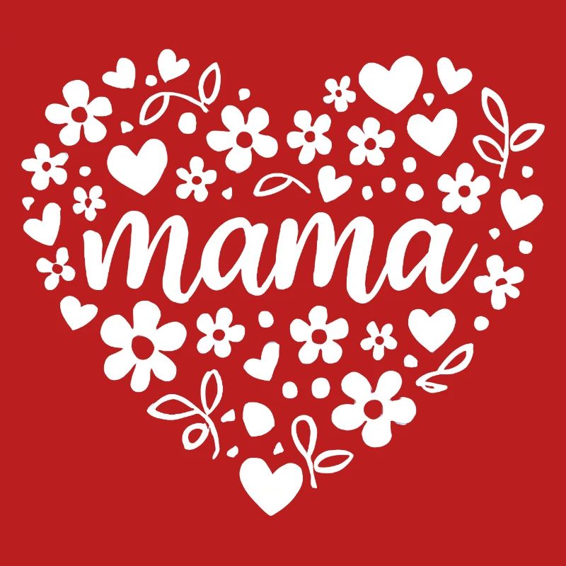 Mama Herzblume Schrift